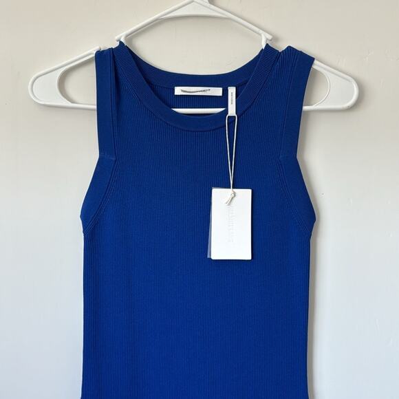 Helmunt Lang Blue Stretch Bodycon Dress Size: XS - Picture 2 of 6